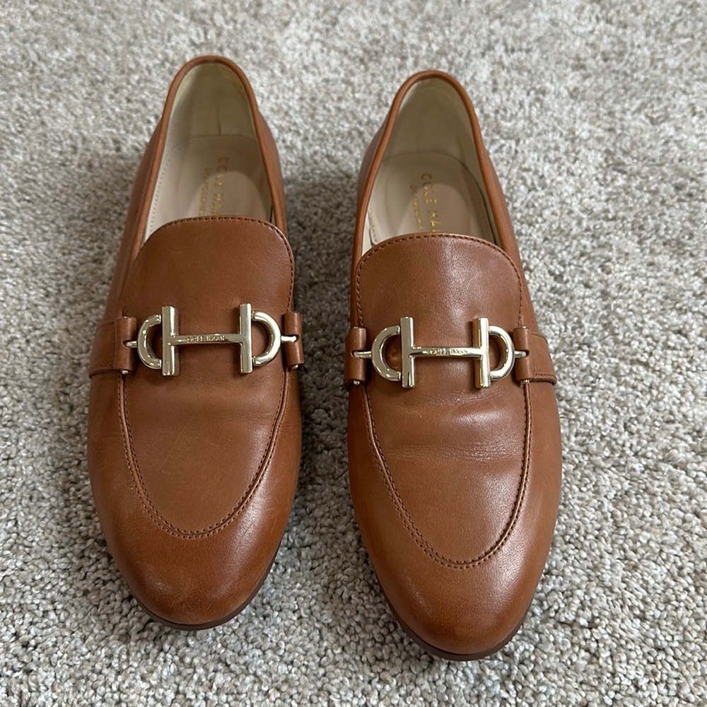 Brown cole haan 7.5 loafers
